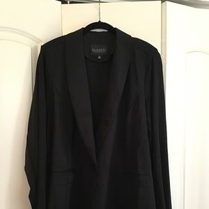 Plus size black blazer